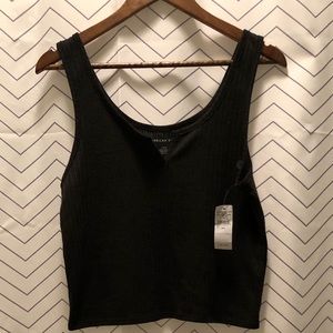 American Eagle Charcoal Crop Top Tank